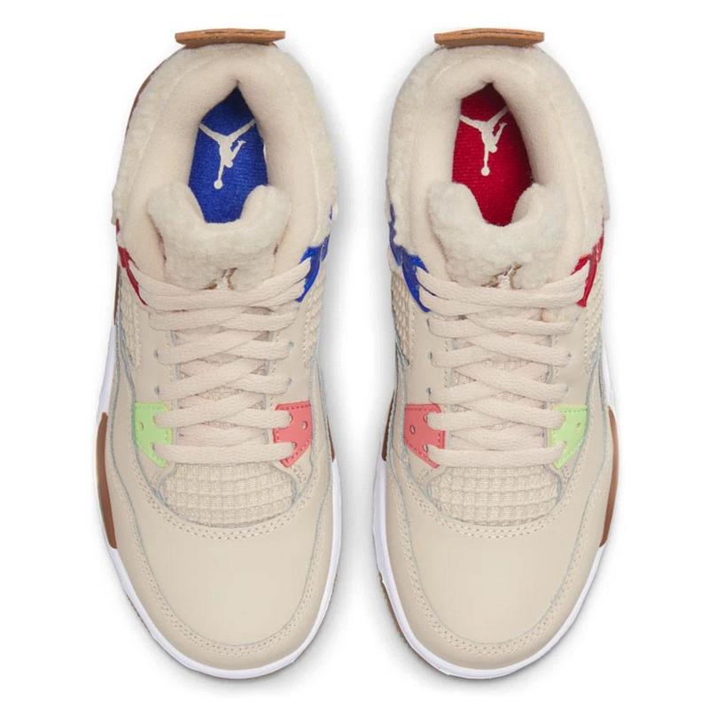 Jordan Retro (PS) 'Pearl White Dark Driftwood-Gym Red