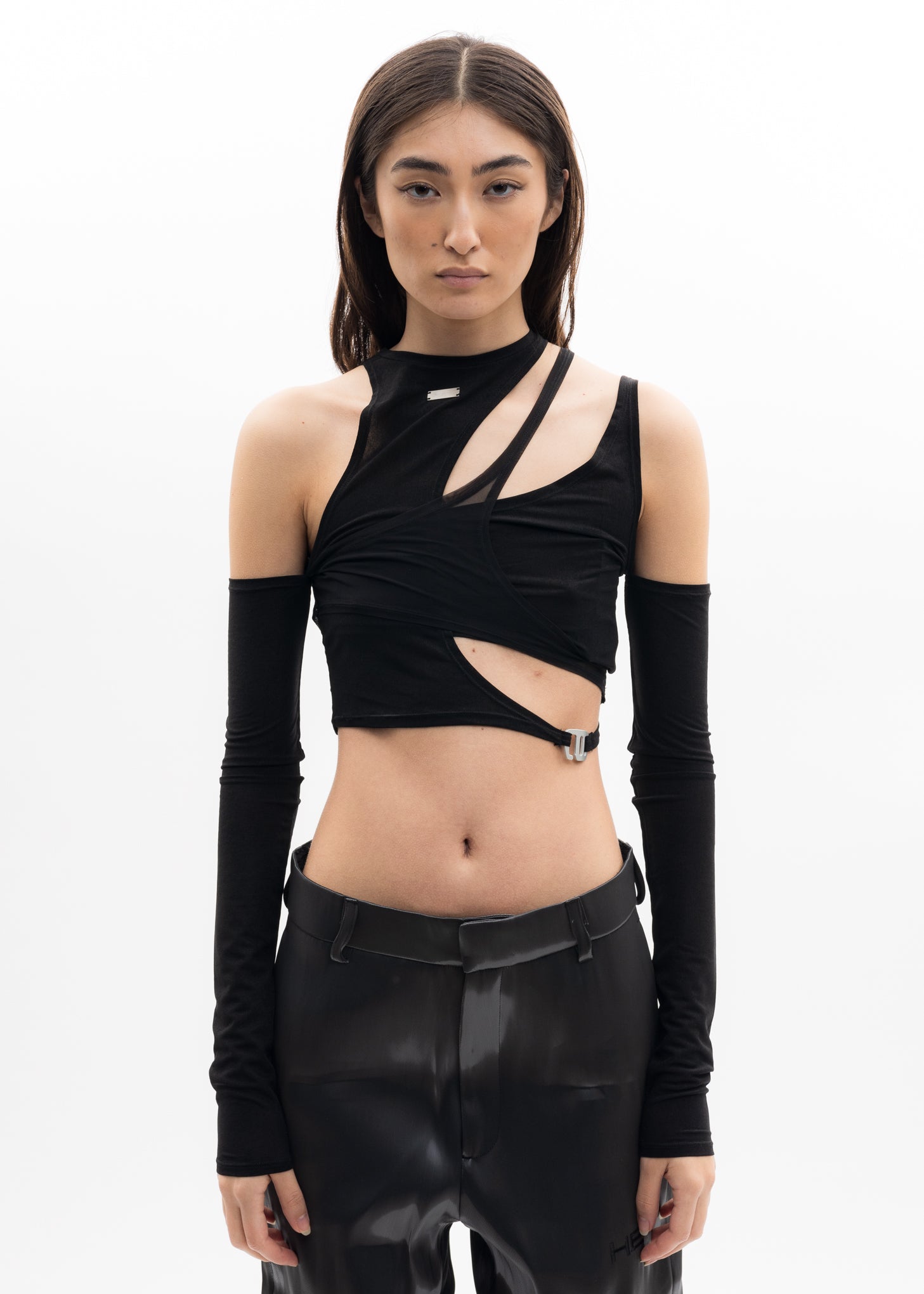 Heliot Emil DECONSTRUCTED Top - Black | Garmentory