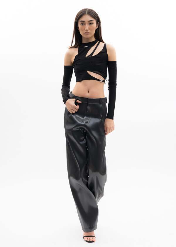 Heliot Emil DECONSTRUCTED Top - Black | Garmentory
