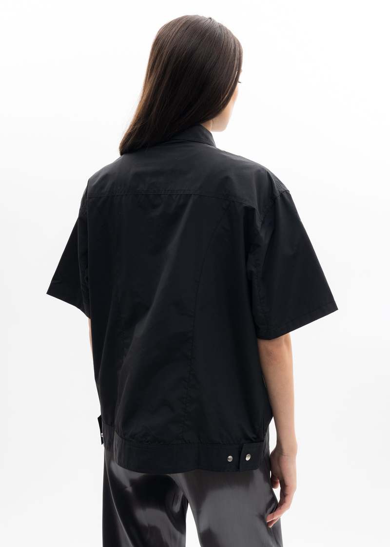 Heliot Emil S/S TECHNICAL Shirt - Black | Garmentory