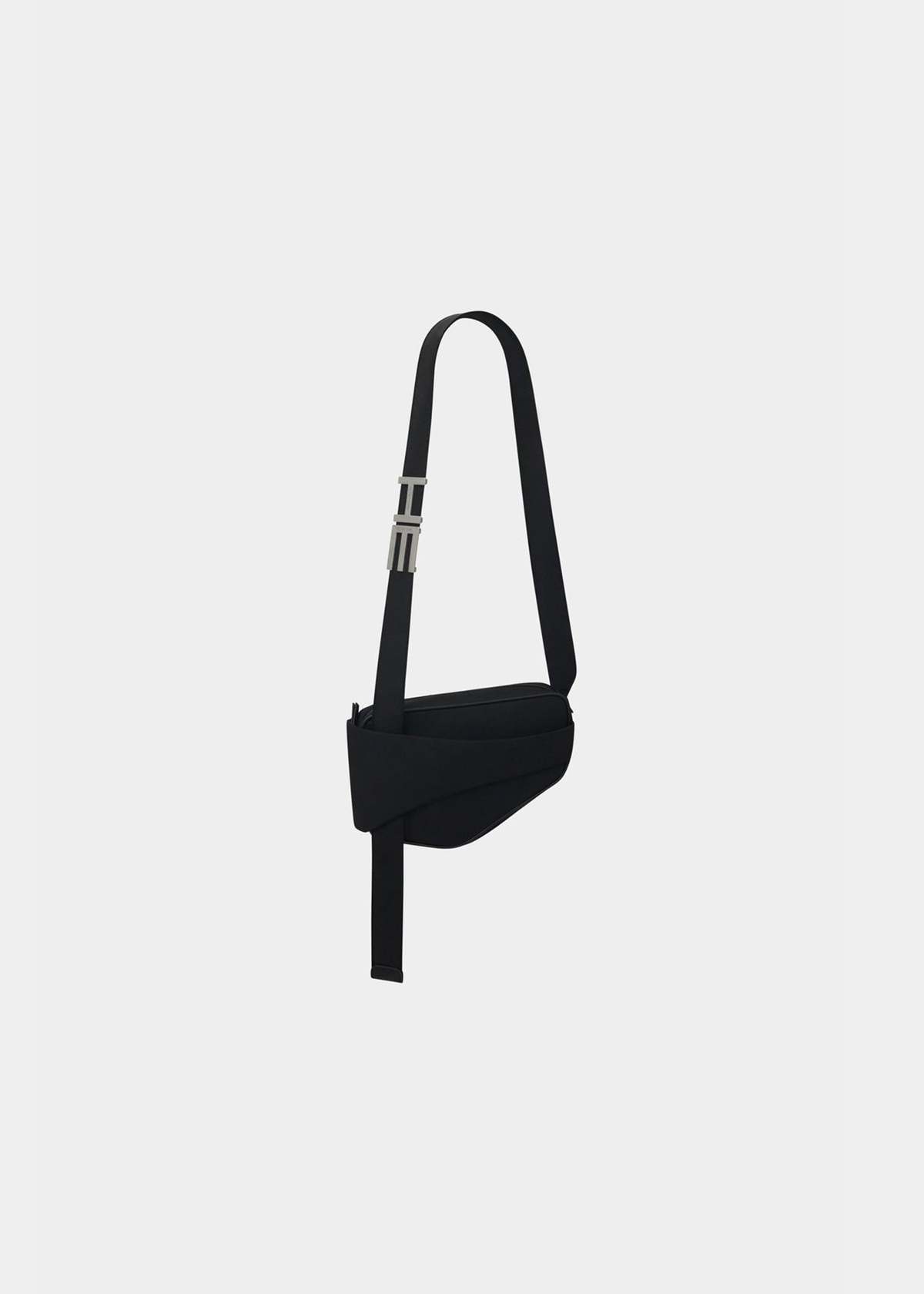Heliot Emil SMALL ASYMMETRIC BAG - BLACK | Garmentory