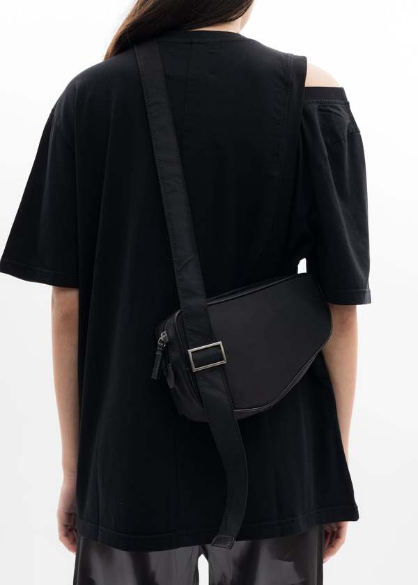 Heliot Emil SMALL ASYMMETRIC BAG - BLACK | Garmentory