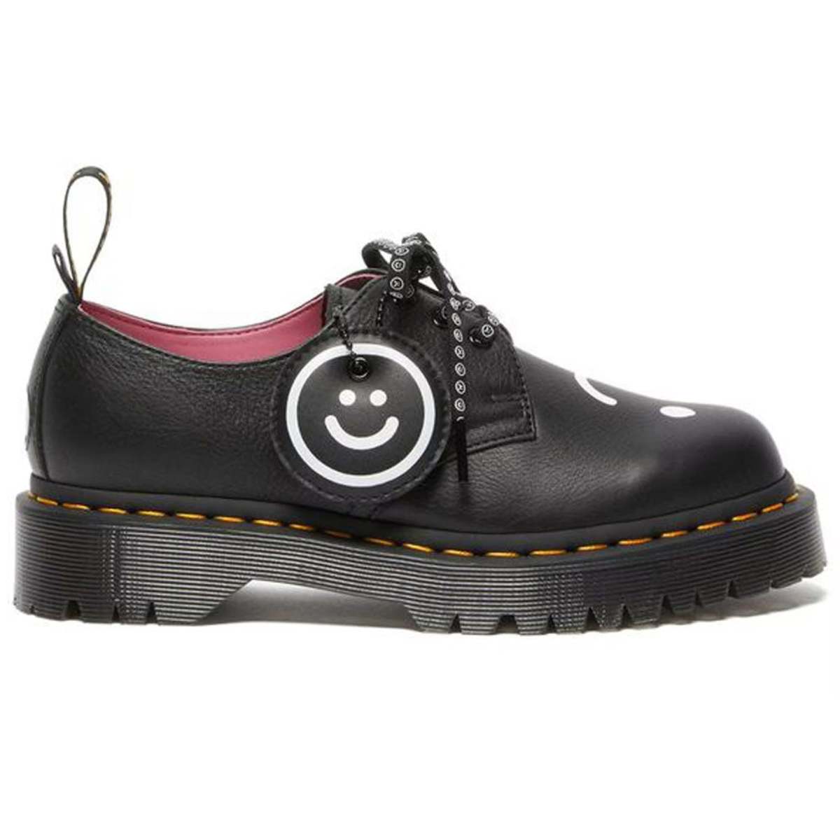 lazy oaf doc martens black