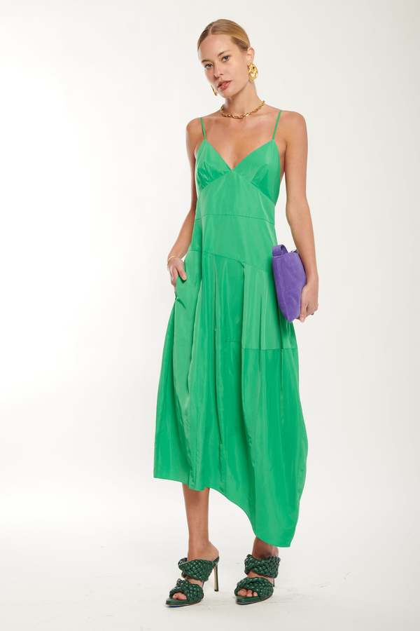Tibi Italian Sporty Nylon Cami Dress | Garmentory Tibi Italian Sporty Nylon Cami Dress | Garmentory