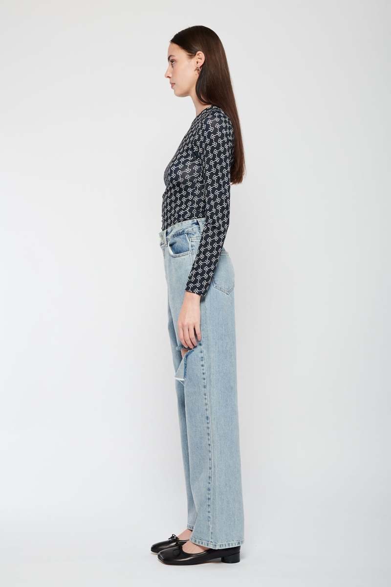 トップス rokh mask top multifloral ROKH Mask Top - Navy Logo | Garmentory