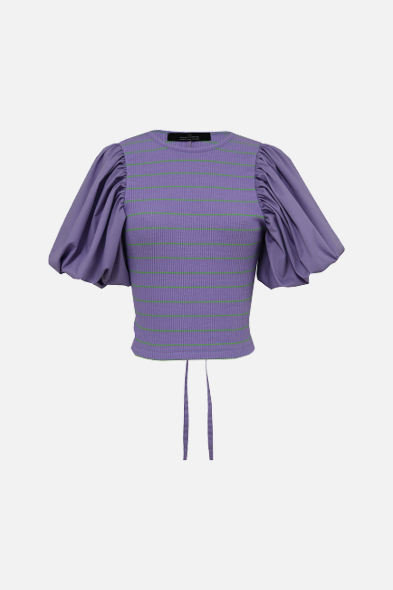 rokh OPEN BACK PUFF SLEEVE TOP トップス rokh OPEN BACK PUFF SLEEVE TOP トップス