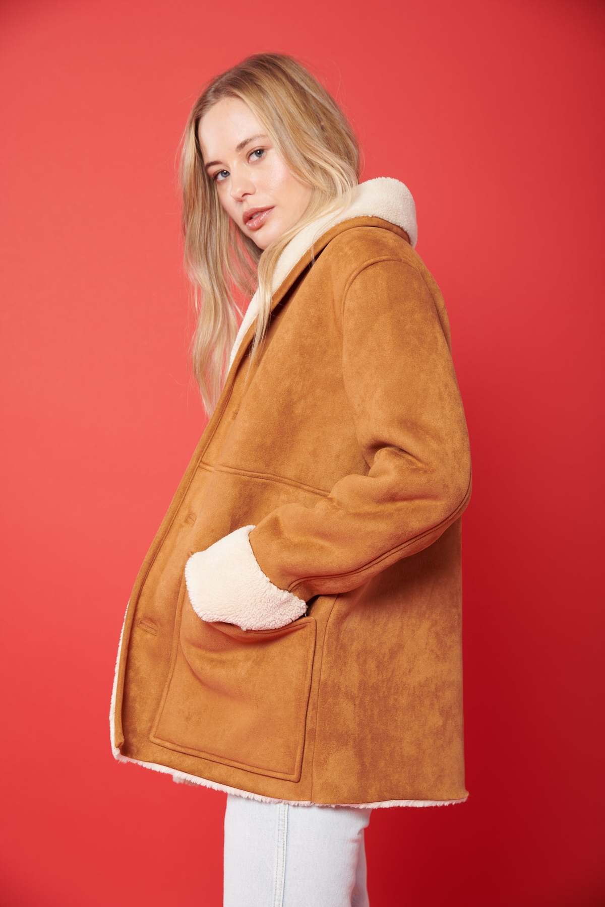 mother the shawl collar timber jacket