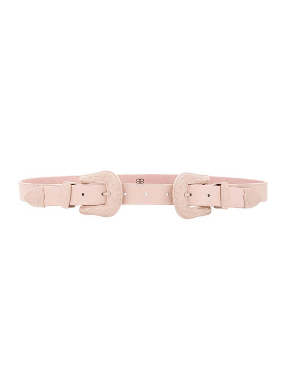 B-Low the‎ Belt Baby Bri Bri Double Buckle Western Belt Pale Pink Leather Small B-Low the Belt Baby Bri Bri Double Buckle Weatern Belt Pale  main image 3