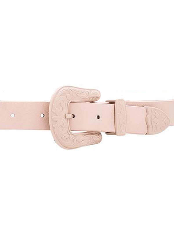 B-Low the‎ Belt Baby Bri Bri Double Buckle Western Belt Pale Pink Leather Small B-Low the Belt Baby Bri Bri Double Buckle Weatern Belt Pale  main image 2