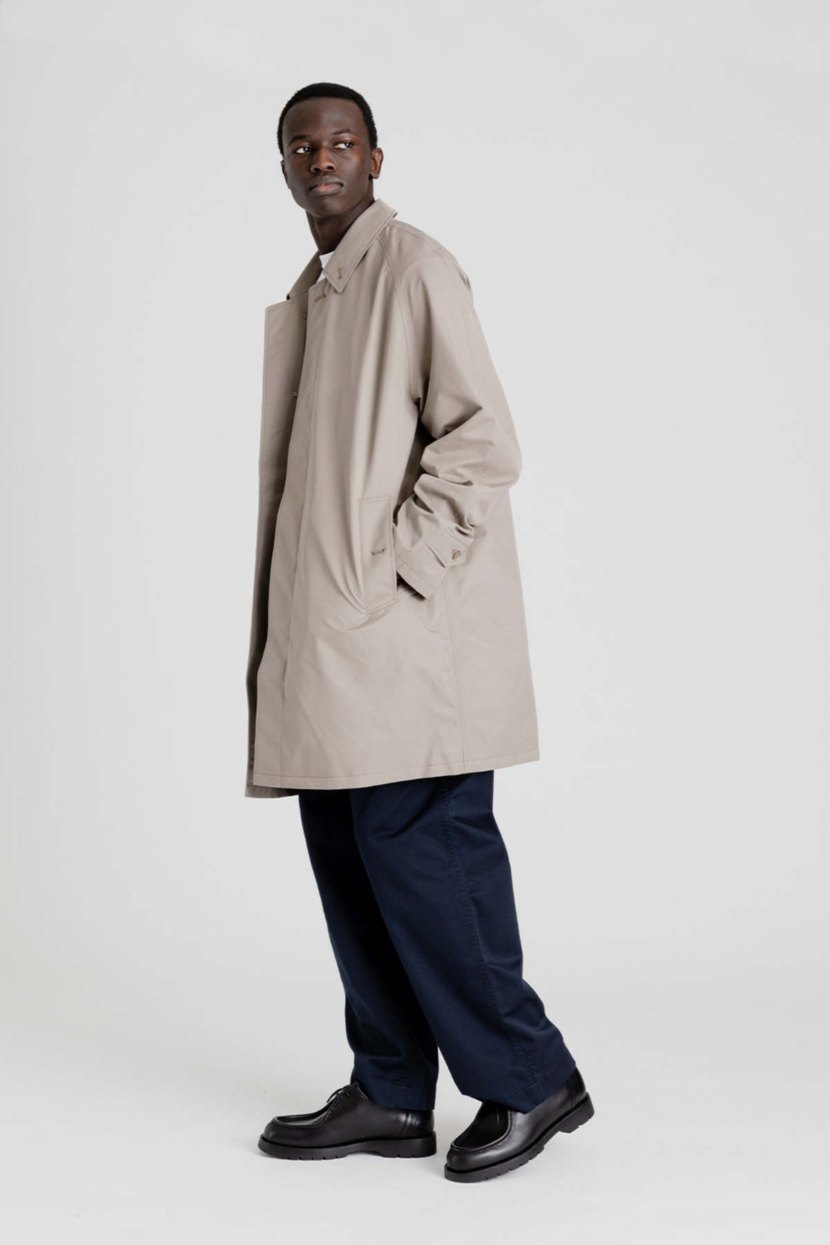 ジャケット・アウター digne soutien collar coat greige Nanamica 2L GORE-TEX Soutien Collar Coat - Beige | Garmentory