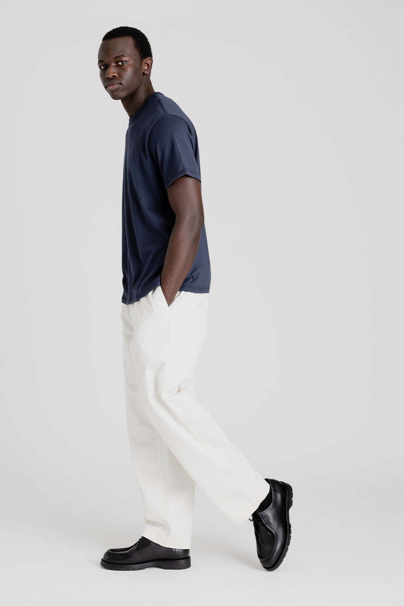 Nanamica Loopwheel COOLMAX Jersey Tee - Navy | Garmentory