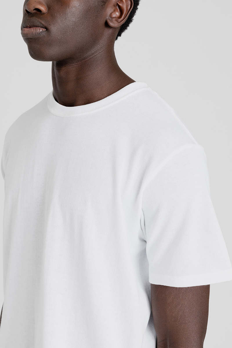 nanamica loopwheel jersey tee tシャツ white Nanamica Loopwheel COOLMAX Jersey Tee White - Made in Japan