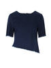 NICHOLAS Denim Asymmetric Tie Back Top - Dark Denim - Thumbnail 5