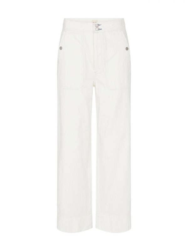 Rebecca Taylor Drapey Denim Pant - Beige
