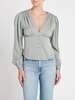FRAME Denim Empire Pleat Top - green - Thumbnail 2