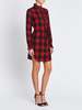 FRAME Denim Flannel Check Dress - red - Thumbnail 2