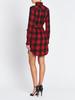 FRAME Denim Flannel Check Dress - red - Thumbnail 3