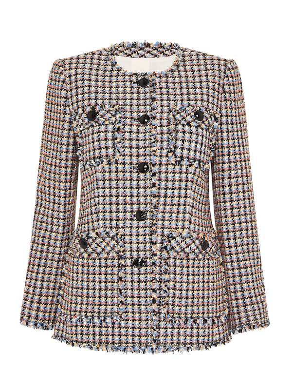 Rebecca Taylor Houndstooth Tweed Jacket | Garmentory