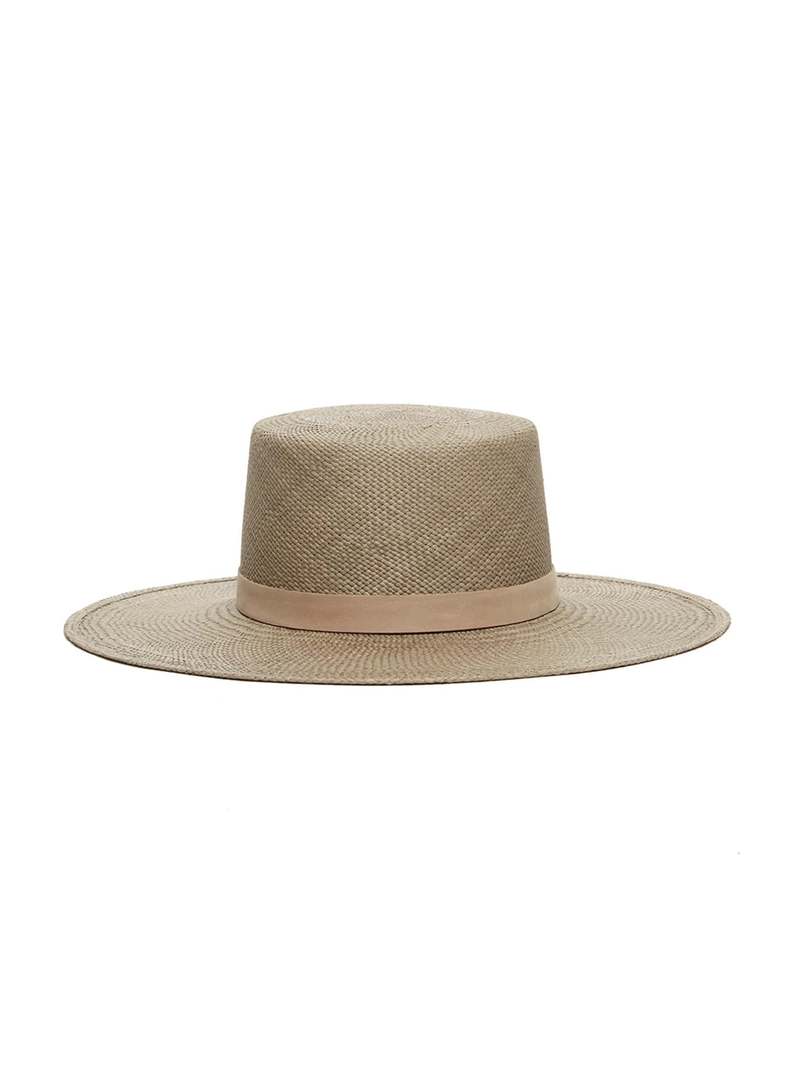 Janessa Leone Rena Boater Hat - Beige | Garmentory