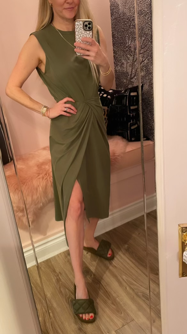 Landry' T-Shirt Dress With Twist Wrap | Garmentory