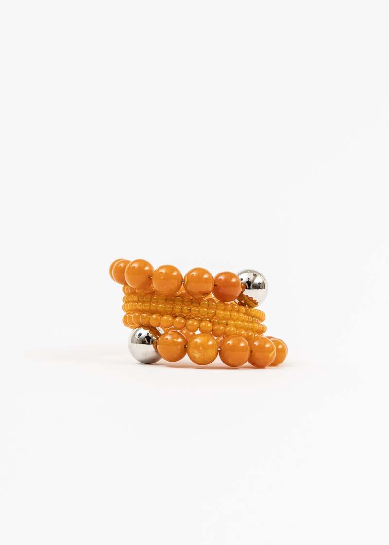 Y/PROJECT ブレスレット （SPIRAL BEAD BRACELET) Y/project Spiral Bead Bracelet - Amber | Garmentory