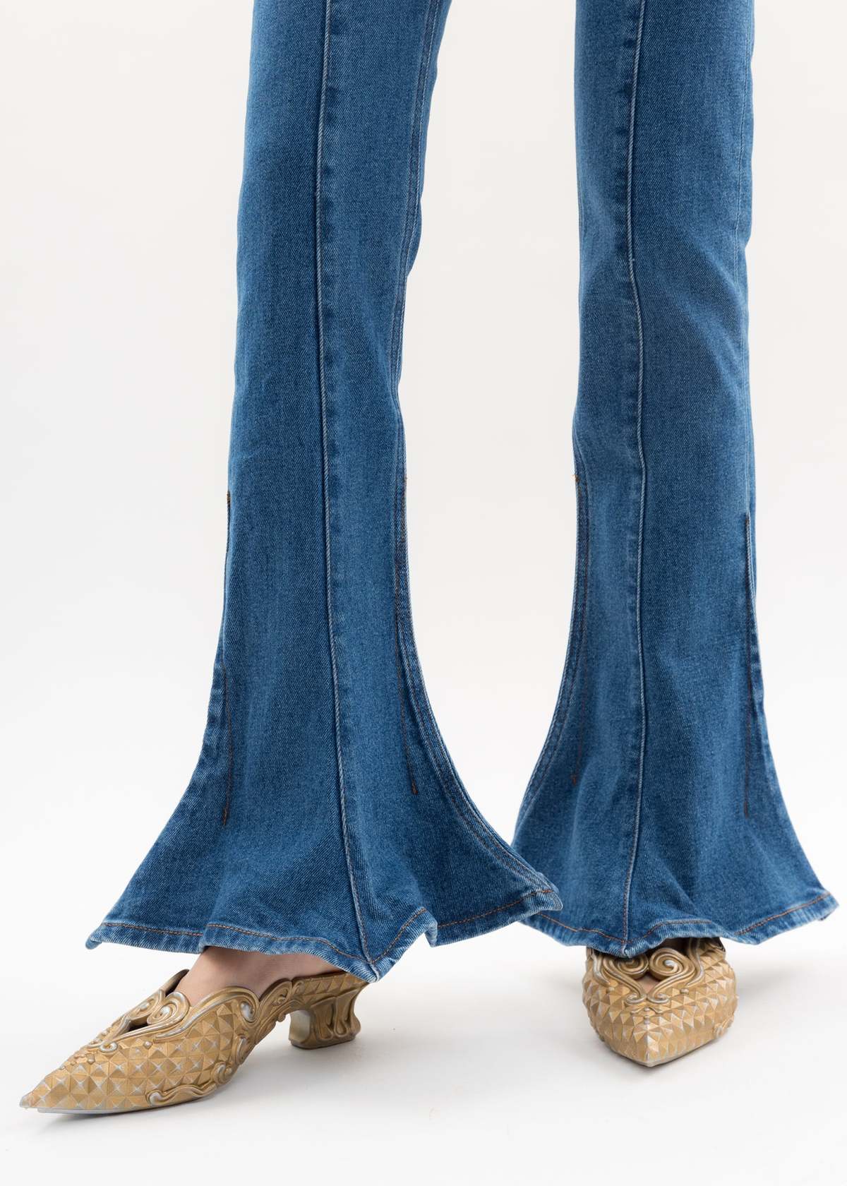 Y/project CLASSIC TRUMPET Jeans BLUE Garmentory