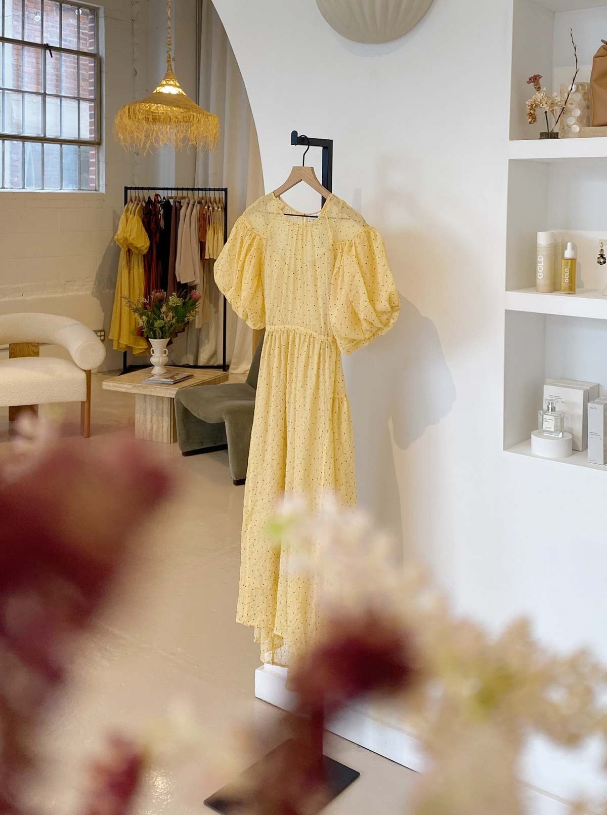 rosary moon】balloon sleeve knit dress（Rosary moon - ????rosary  