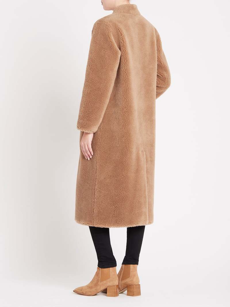 【極美品】 H BRAND LOUIS FAUX FUR COAT-TAN H Brand Louis Faux Fur Coat - Tan | Garmentory
