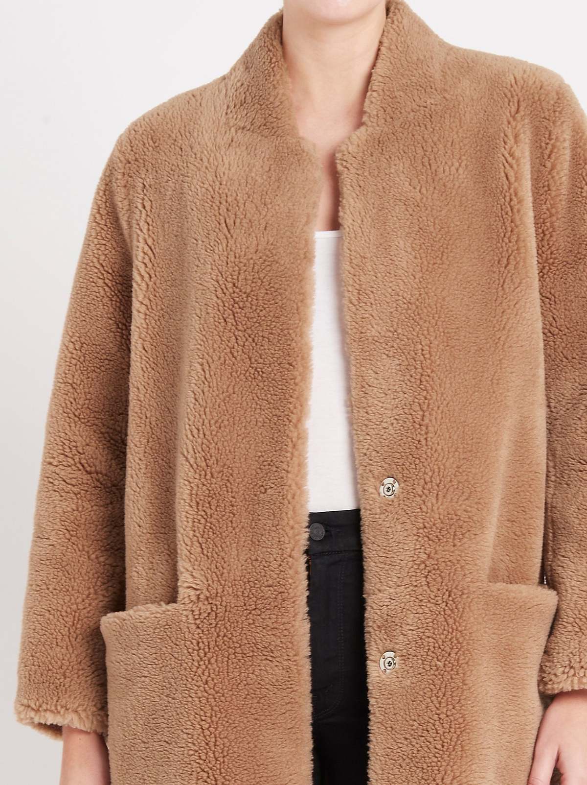 【極美品】 H BRAND LOUIS FAUX FUR COAT-TAN H Brand Louis Faux Fur Coat - Tan | Garmentory