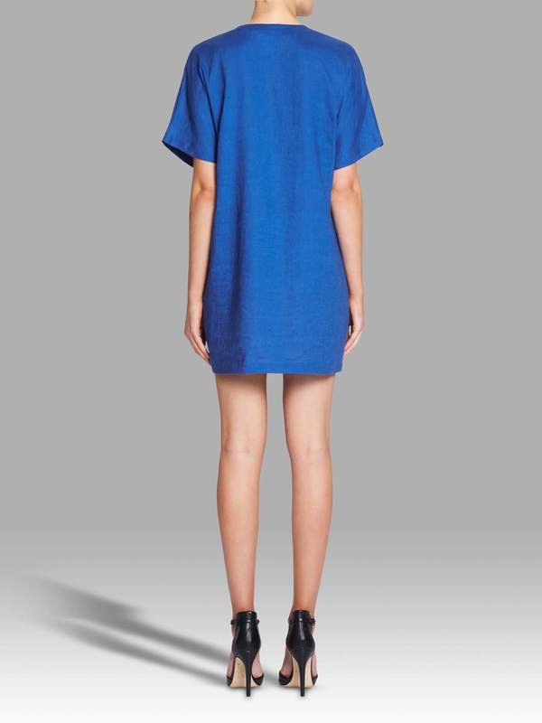 knee length dresses for ladies Mei Dress Beige Hemp