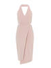 NICHOLAS Ponti Wrap Dress - Nude - Thumbnail 4