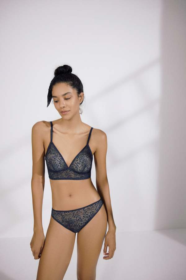 Else Acacia Soft Triangle Bra - French Navy