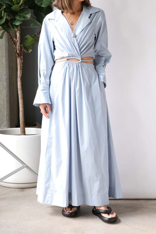Jonathan Simkhai Alex Shirt Dress - Cove | Garmentory