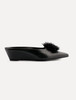 Trademark Castaigne Marabou Slide - Black - Thumbnail 5