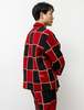 BODE Blanket Stitch Quilt Jacket - Red/Black - Thumbnail 4