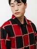 BODE Blanket Stitch Quilt Jacket - Red/Black - Thumbnail 8