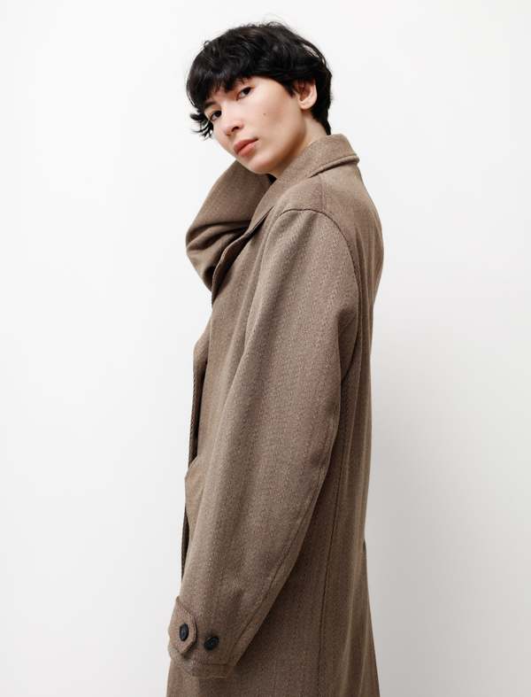 Our Legacy Long DB Buta Coat - Broken Tweed | Garmentory