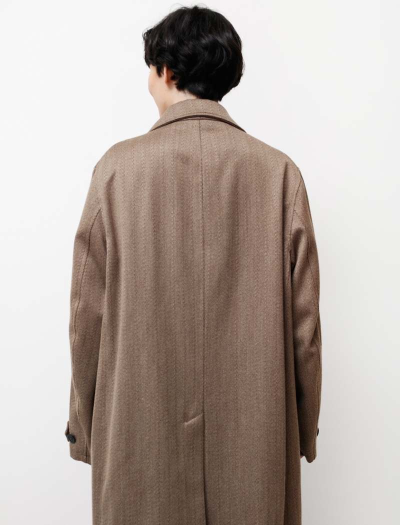 【関税込み】OUR LEGACY ベージュ Long DB Buta コート Our Legacy - Long DB Buta Coat Sand Wax Neo Nylon