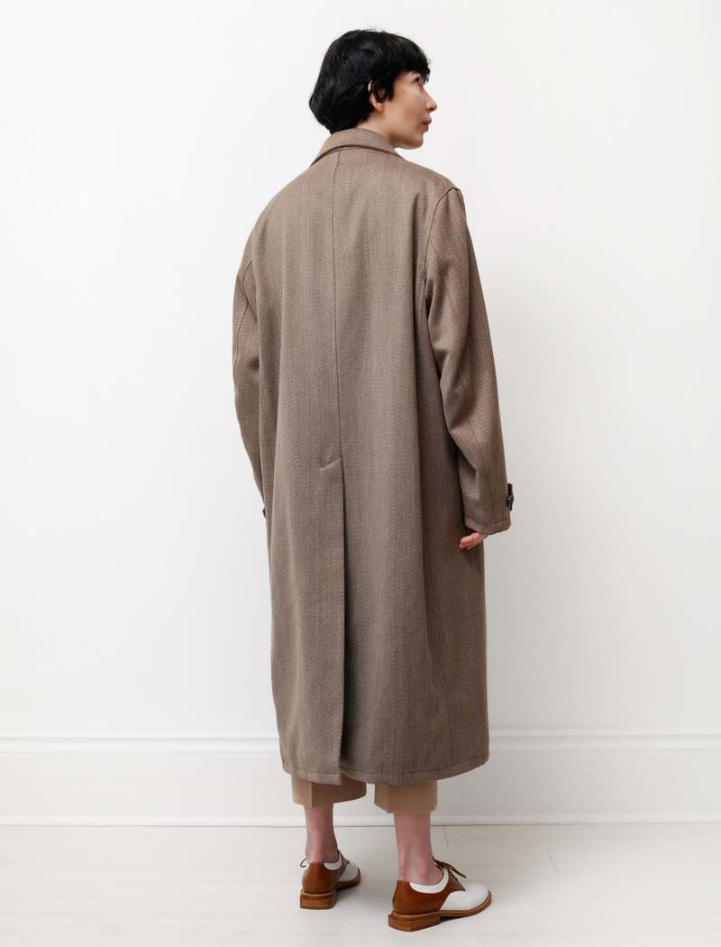 Our Legacy Long DB Buta Coat - Broken Tweed | Garmentory
