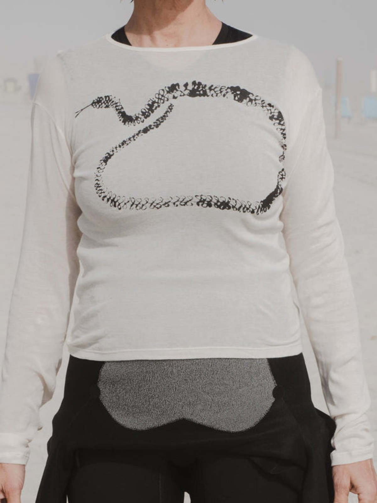 Baserange Puig Long Sleeve - Snake Print | Garmentory Baserange Puig Long Sleeve - Snake Print | Garmentory