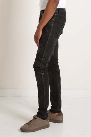 Purple Brand P001 Low Rise Skinny denim - Blackest Wax | Garmentory
