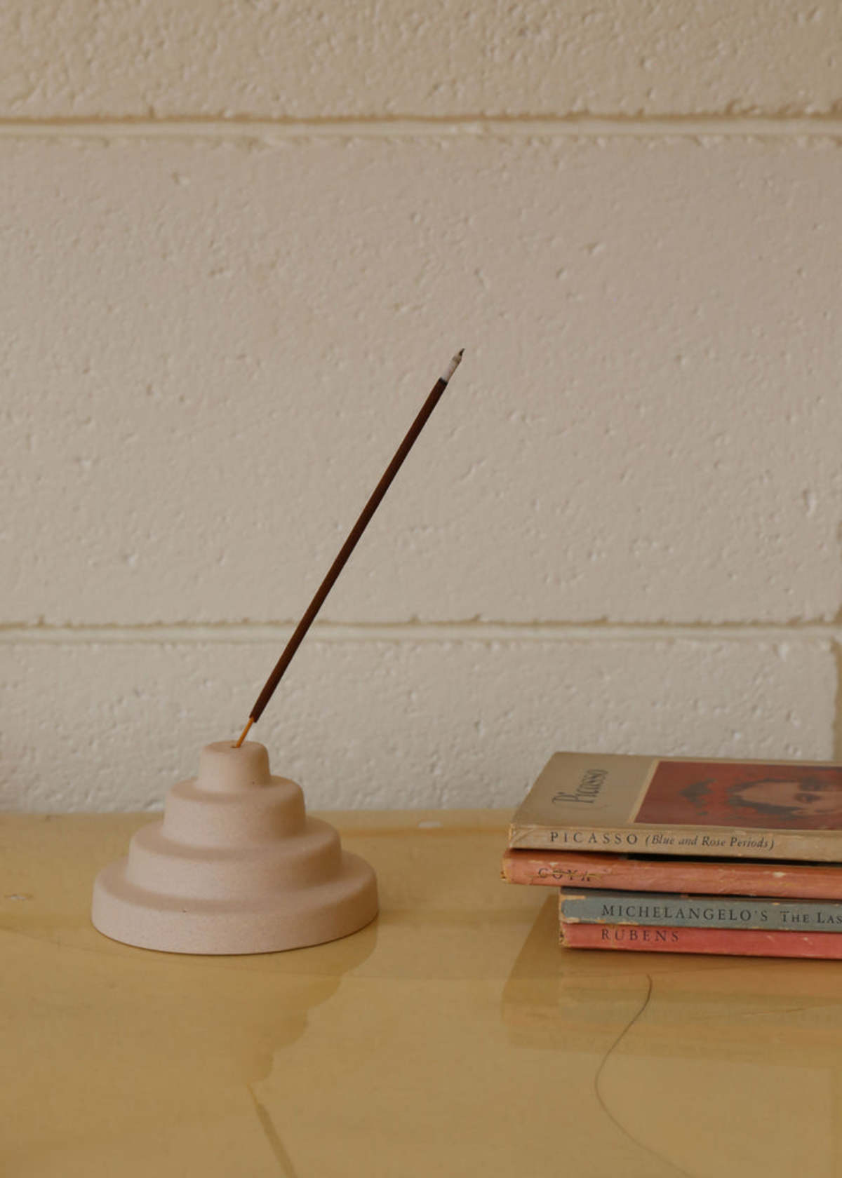 Yield Ceramic Meso Incense Holder Tan Garmentory