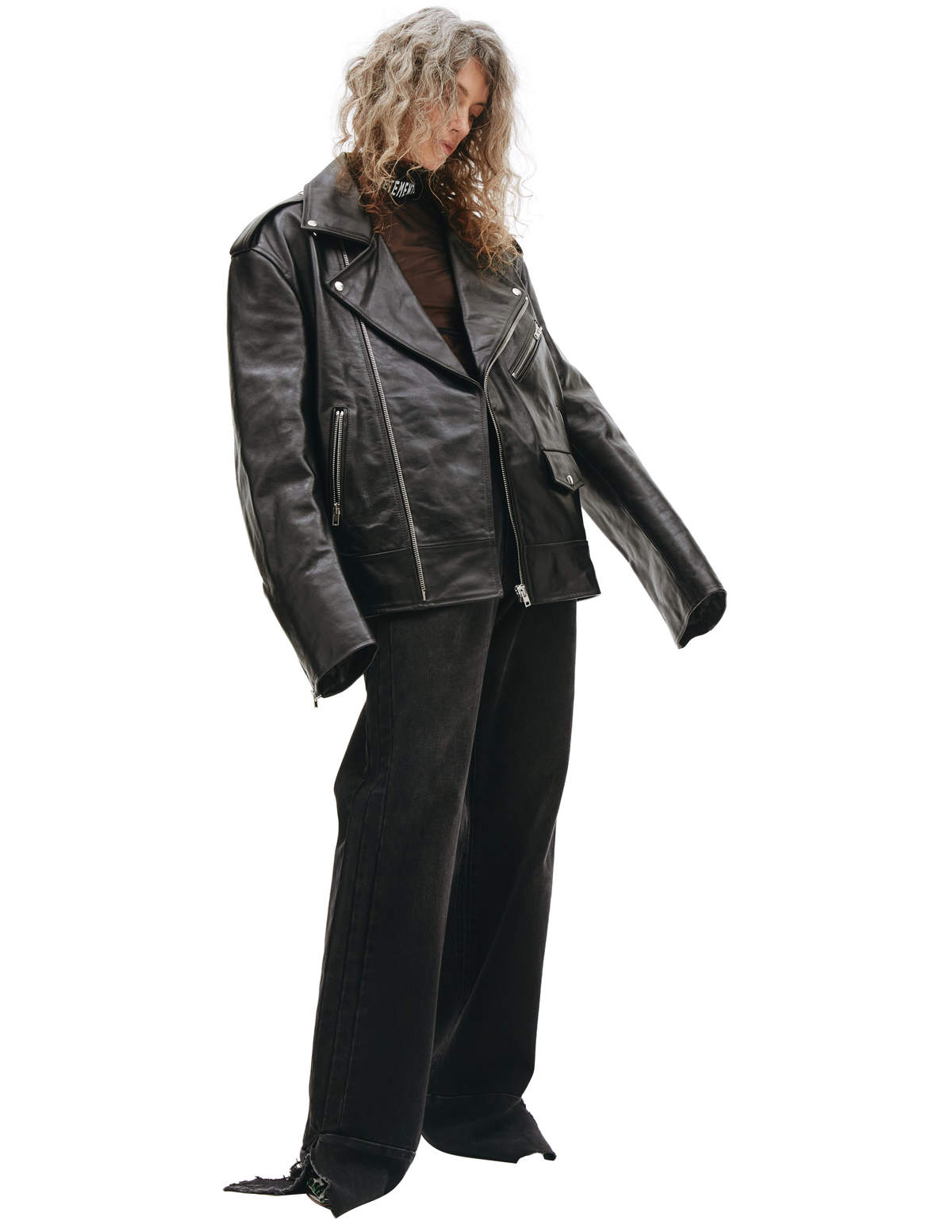 VETEMENTS Leather Biker Jacket | Garmentory