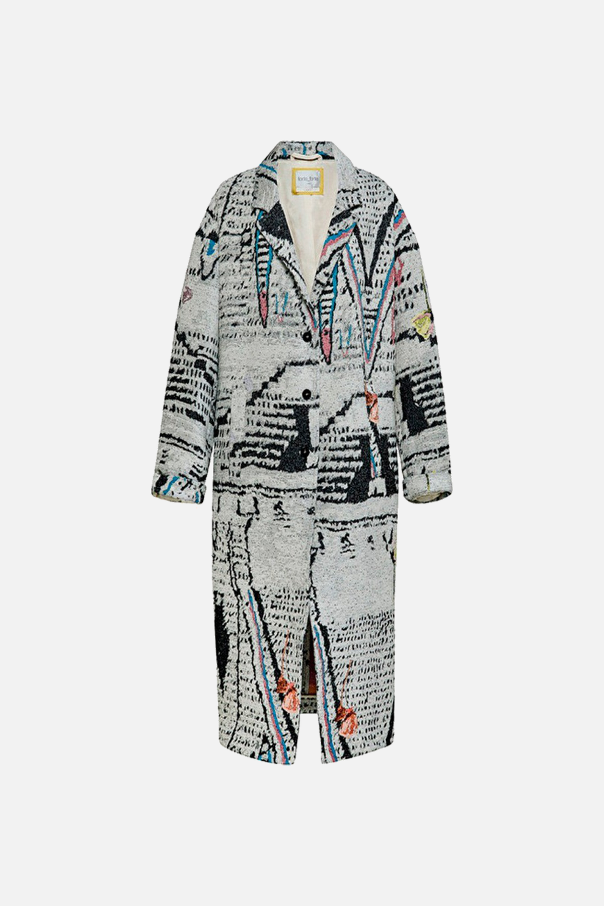 Forte Forte Jacquard Good Vibes Coat - Image 1 of 1