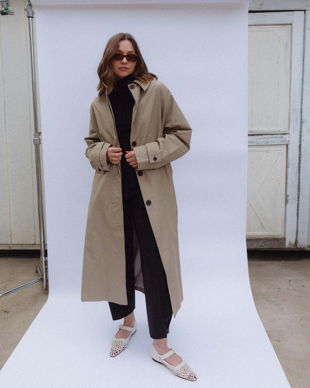 【関税込み】Studio Nicholson タン Holin トレンチコート Holin Technical Cotton Coat in Tan– Studio Nicholson