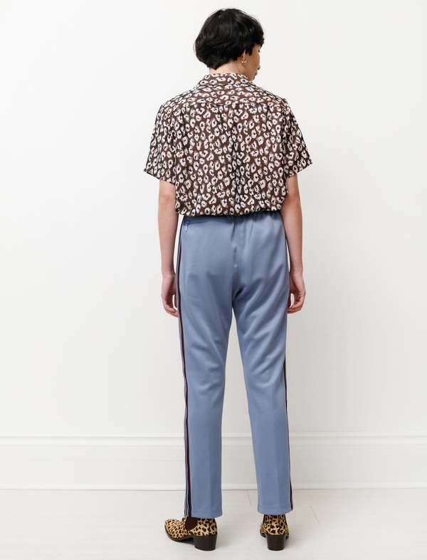 Needles Narrow Track Pant - Poly Sax Blue | Garmentory