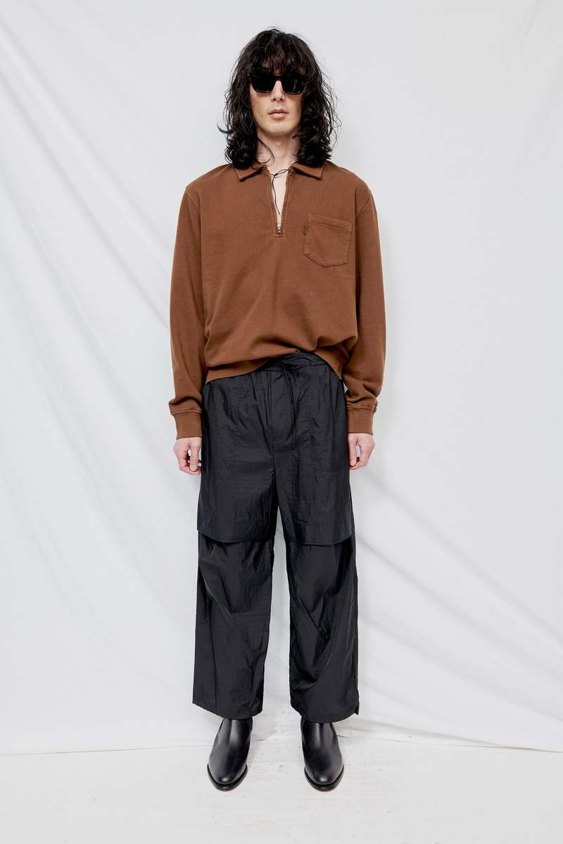 AMOMENTO Sheer Layered Pants - Black | Garmentory