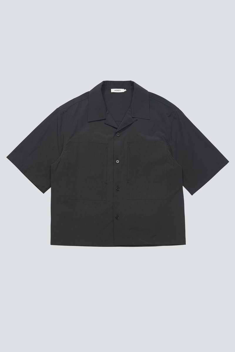AMOMENTO Pocket Half Shirt - Charcoal | Garmentory