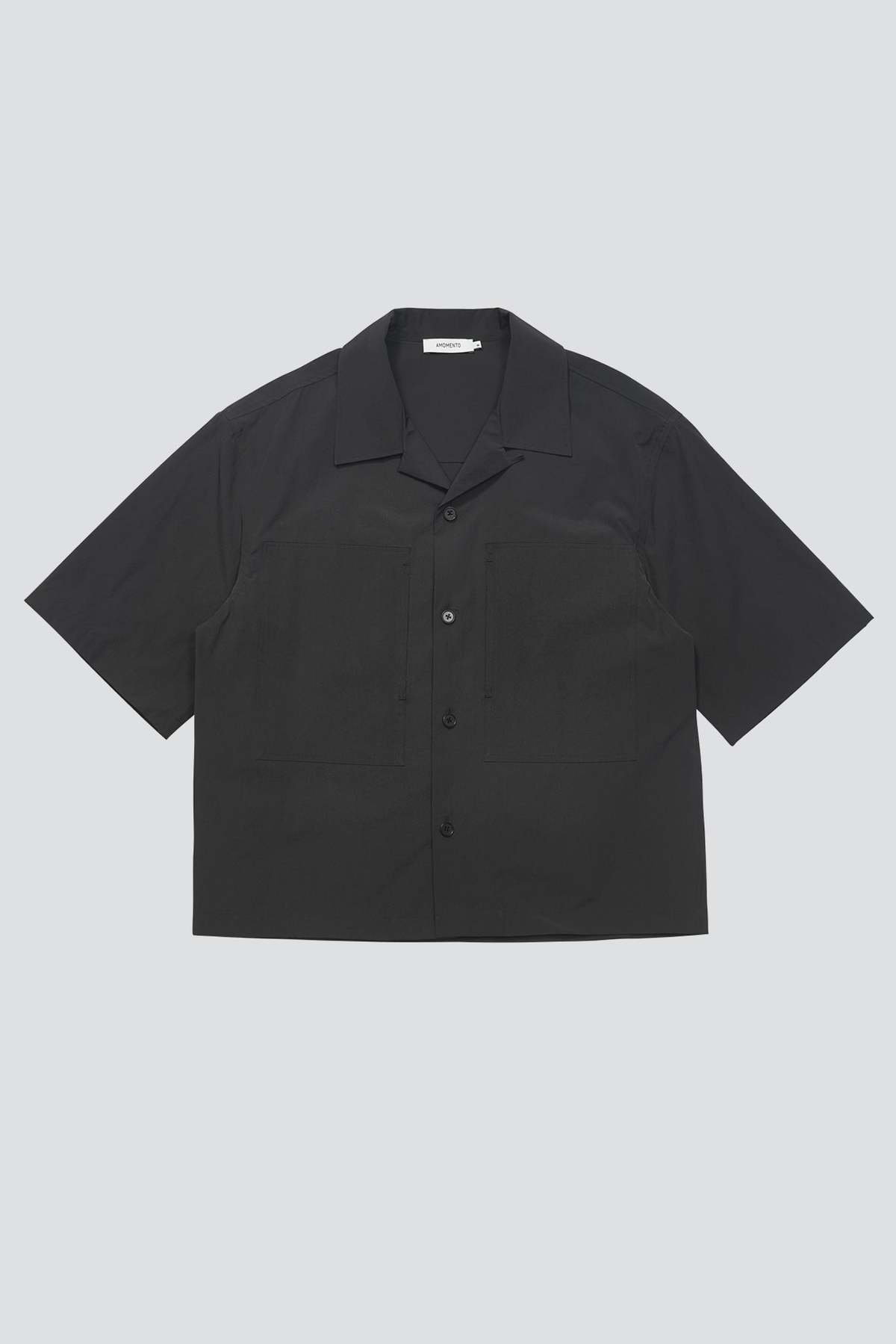 AMOMENTO Pocket Half Shirt - Charcoal | Garmentory