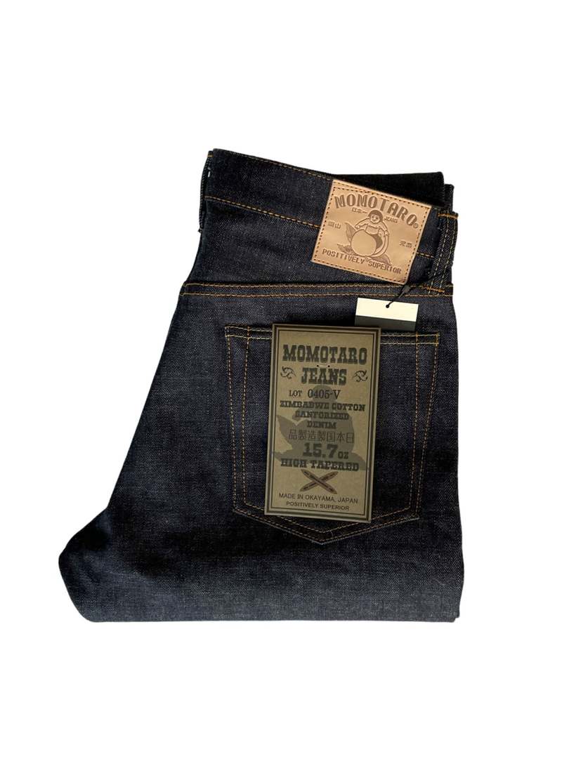 Momotaro Jeans 15.7 oz Zimbabwe Cotton High Tapered - Indigo